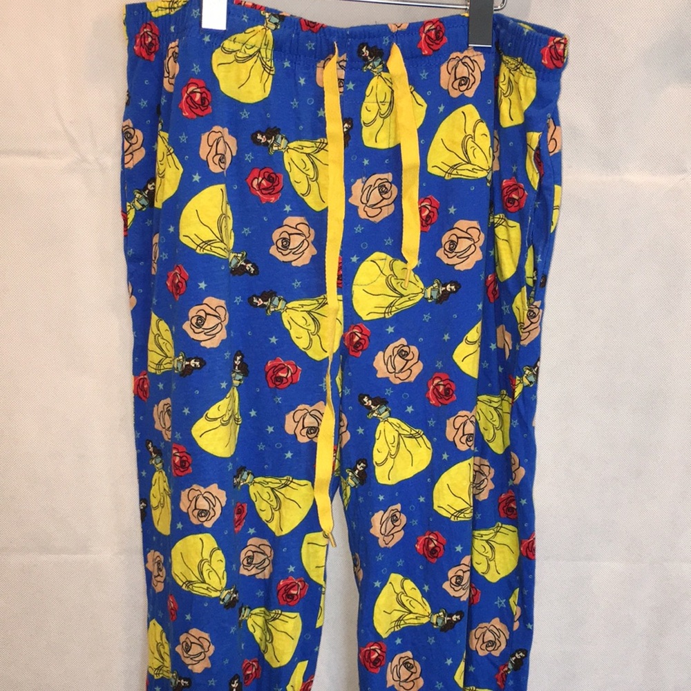 NWT Disney Princess adult Pajama Bottoms | Princess Belle | Size MD